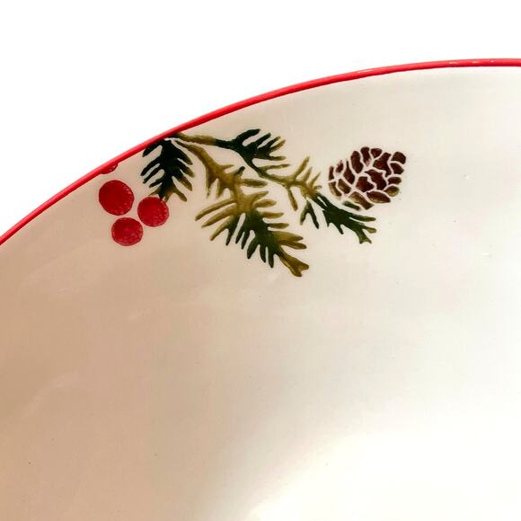 PAPART SERAMIK Red Cardinal Serving Bowl 12in Handcrafted in Turkey NEW - Picture 13 of 13